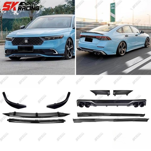 Gloss black front rear lip - gloss,